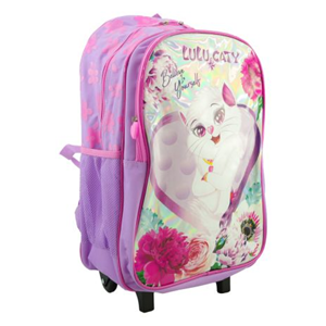 ست 45 در 1 کوله پشتی چرخدار 46 سانتی LuLu Caty مدل Rainbow Max - Backpack - Trolley - Promotion Items 45 in 1 - LuLu Caty _کیف مدرسه